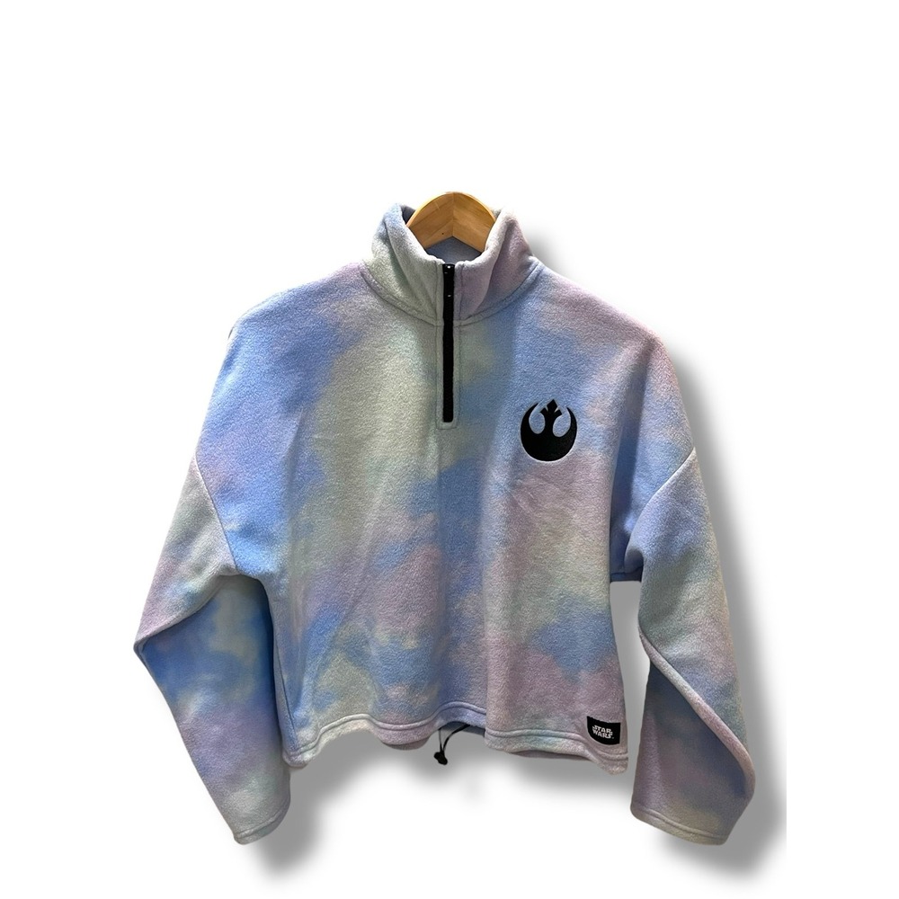 Star Wars Fleece Tie Dye‎ Pullover with Rebel Logo S